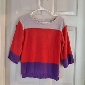 Color block sweater
